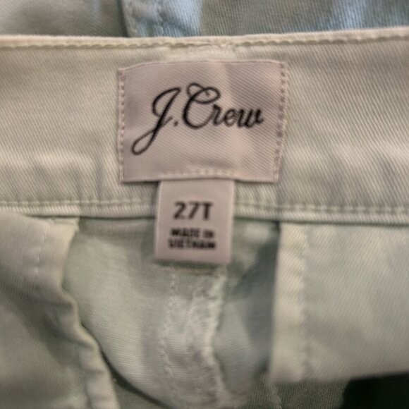 J. Crew Mint Green Vintage Straight Pants Size 27T - Picture 8 of 13
